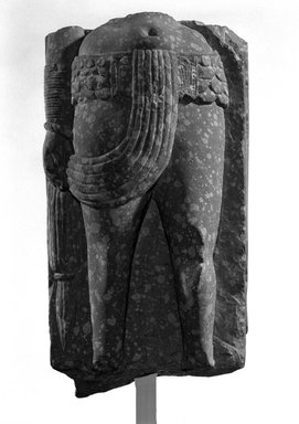  <em>Female Torso</em>, 2nd-3rd century. Sandstone, 13 7/8 x 7 1/4 in. (35.2 x 18.4 cm). Brooklyn Museum, Gift of Georgia and Michael de Havenon, 82.233.1. Creative Commons-BY (Photo: Brooklyn Museum, 82.233.1_bw.jpg)