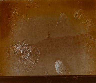 Consuelo Kanaga (American, 1894-1978). <em>[Untitled] (Landscape)</em>. Gelatin silver print, 3 1/4 x 3 3/4 in. (8.3 x 9.5 cm). Brooklyn Museum, Gift of Wallace B. Putnam from the Estate of Consuelo Kanaga, 82.65.161 (Photo: Brooklyn Museum, 82.65.161_PS2.jpg)