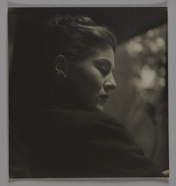 Consuelo Kanaga (American, 1894-1978). <em>Profile of a Young Woman</em>, 1920s. Gelatin silver print, frame: 20 1/16 × 15 1/16 × 1 1/2 in. (51 × 38.3 × 3.8 cm). Brooklyn Museum, Gift of Wallace B. Putnam from the Estate of Consuelo Kanaga, 82.65.18 (Photo: Brooklyn Museum, 82.65.18_PS20.jpg)