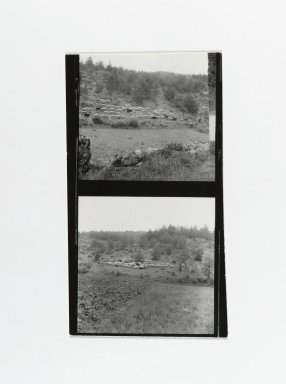 Consuelo Kanaga (American, 1894–1978). <em>[Untitled] (Landscapes)</em>. Gelatin silver print, Contact sheet, 2 exposures: 4 1/2 x 2 1/2 in. (11.4 x 6.4 cm). Brooklyn Museum, Gift of Wallace B. Putnam from the Estate of Consuelo Kanaga, 82.65.192 (Photo: Brooklyn Museum, 82.65.192_PS2.jpg)
