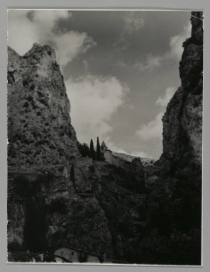 Consuelo Kanaga (American, 1894-1978). <em>[Untitled] (Landscape)</em>. Gelatin silver photograph, 5 x 3 3/4 in. (12.7 x 9.5 cm). Brooklyn Museum, Gift of Wallace B. Putnam from the Estate of Consuelo Kanaga, 82.65.205 (Photo: Brooklyn Museum, 82.65.205_PS2.jpg)