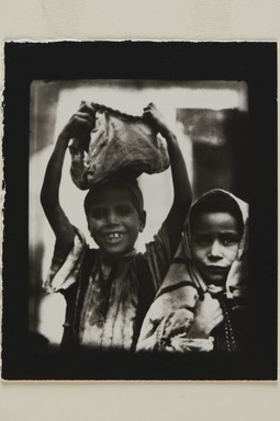 Consuelo Kanaga (American, 1894-1978). <em>[Negative] (Two Children, North Africa)</em>, 1928. Negative Brooklyn Museum, Gift of Wallace B. Putnam from the Estate of Consuelo Kanaga, 82.65.2126 (Photo: Brooklyn Museum, 82.65.2126_PS20.jpg)