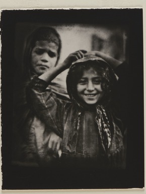 Consuelo Kanaga (American, 1894-1978). <em>[Negative] (Two Children, North Africa)</em>, 1928. Negative Brooklyn Museum, Gift of Wallace B. Putnam from the Estate of Consuelo Kanaga, 82.65.2128 (Photo: Brooklyn Museum, 82.65.2128_PS20.jpg)
