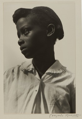 Consuelo Kanaga (American, 1894-1978). <em>Young Girl (White Blouse), Tennessee</em>, 1948. Toned gelatin silver print, frame: 20 5/16 × 15 5/16 × 1 1/2 in. (51.6 × 38.9 × 3.8 cm). Brooklyn Museum, Gift of Wallace B. Putnam from the Estate of Consuelo Kanaga, 82.65.2232 (Photo: Brooklyn Museum, 82.65.2232_PS20.jpg)