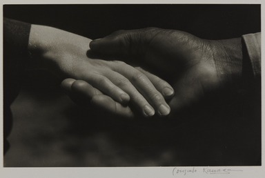 Consuelo Kanaga (American, 1894-1978). <em>Hands</em>, 1930. Gelatin silver print, frame: 23 1/16 × 29 1/16 × 1 1/2 in. (58.6 × 73.8 × 3.8 cm). Brooklyn Museum, Gift of Wallace B. Putnam from the Estate of Consuelo Kanaga, 82.65.2248 (Photo: Brooklyn Museum, 82.65.2248_PS20.jpg)
