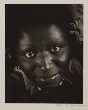 Consuelo Kanaga (American, 1894-1978). <em>Frances</em>, 1932. Toned gelatin silver print, frame: 22 13/16 × 16 13/16 × 1 1/2 in. (57.9 × 42.7 × 3.8 cm). Brooklyn Museum, Gift of Wallace B. Putnam from the Estate of Consuelo Kanaga, 82.65.2252 (Photo: Brooklyn Museum, 82.65.2252_PS20.jpg)