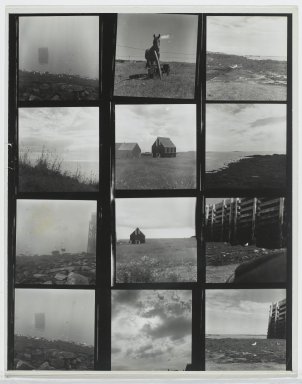 Consuelo Kanaga (American, 1894–1978). <em>[Untitled] (Grand Manan island)</em>. Gelatin silver print, Contact of 12 images, each: 2 1/4 x 2 1/4 in. (5.7 x 5.7 cm). Brooklyn Museum, Gift of Wallace B. Putnam from the Estate of Consuelo Kanaga, 82.65.236 (Photo: Brooklyn Museum, 82.65.236_PS2.jpg)