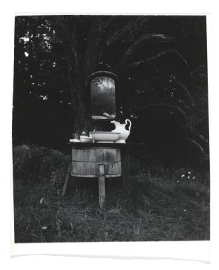 Consuelo Kanaga (American, 1894-1978). <em>[Untitled] (Brown Backyard, Maine)</em>. Gelatin silver print, 4 3/4 x 4 in. (12.1 x 10.2 cm). Brooklyn Museum, Gift of Wallace B. Putnam from the Estate of Consuelo Kanaga, 82.65.285 (Photo: Brooklyn Museum, 82.65.285_PS2.jpg)