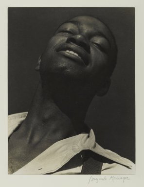 Consuelo Kanaga (American, 1894-1978). <em>Kenneth Spencer</em>, 1933. Gelatin silver photograph, 9 3/8 x 7 1/8 in. (23.8 x 18.1 cm). Brooklyn Museum, Gift of Wallace B. Putnam from the Estate of Consuelo Kanaga, 82.65.368 (Photo: Brooklyn Museum, 82.65.368_PS2.jpg)