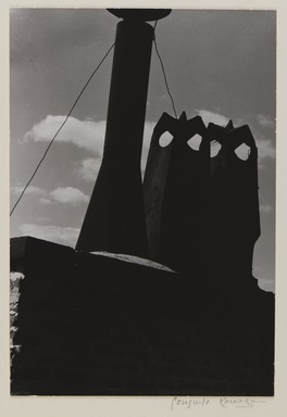 Consuelo Kanaga (American, 1894-1978). <em>Creatures on a Rooftop</em>, 1937. Gelatin silver print, frame: 20 1/16 × 15 1/16 × 1 1/2 in. (51 × 38.3 × 3.8 cm). Brooklyn Museum, Gift of Wallace B. Putnam from the Estate of Consuelo Kanaga, 82.65.427 (Photo: Brooklyn Museum, 82.65.427_PS20.jpg)