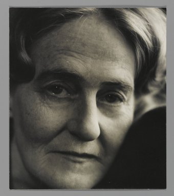 Consuelo Kanaga (American, 1894-1978). <em>[Untitled] (Portrait of a Woman)</em>. Gelatin silver photograph, 7 7/8 x 6 3/4 in. (20 x 17.1 cm). Brooklyn Museum, Gift of Wallace B. Putnam from the Estate of Consuelo Kanaga, 82.65.448 (Photo: Brooklyn Museum, 82.65.448_PS2.jpg)