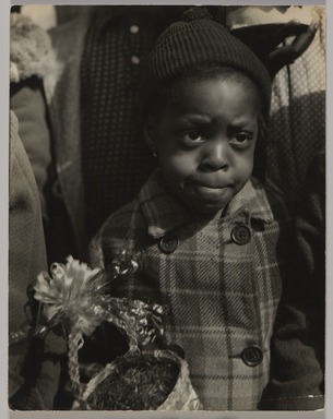 Consuelo Kanaga (American, 1894-1978). <em>Girl at Easter</em>, ca. 1937. Gelatin silver print, frame: 20 1/16 × 15 1/16 × 1 1/2 in. (51 × 38.3 × 3.8 cm). Brooklyn Museum, Gift of Wallace B. Putnam from the Estate of Consuelo Kanaga, 82.65.461 (Photo: Brooklyn Museum, 82.65.461_PS20.jpg)