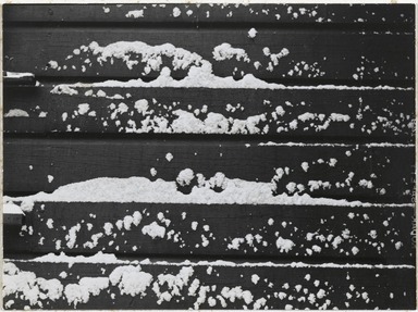 Consuelo Kanaga (American, 1894-1978). <em>[Untitled] (Snow on Clapboard)</em>. Gelatin silver print, Image: 3 1/8 x 4 1/8 in. (7.9 x 10.5 cm). Brooklyn Museum, Gift of Wallace B. Putnam from the Estate of Consuelo Kanaga, 82.65.56 (Photo: Brooklyn Museum, 82.65.56_PS2.jpg)