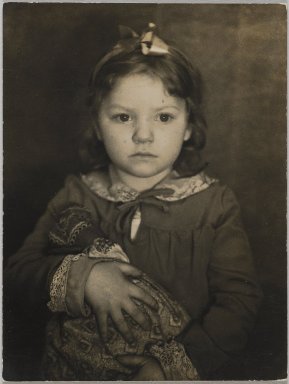 Consuelo Kanaga (American, 1894-1978). <em>Portrait of a Child</em>. Toned gelatin silver print, 4 x 3 in. (10.2 x 7.6 cm). Brooklyn Museum, Gift of Wallace B. Putnam from the Estate of Consuelo Kanaga, 82.65.77 (Photo: Brooklyn Museum, 82.65.77_PS2.jpg)