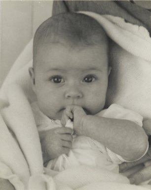 Consuelo Kanaga (American, 1894-1978). <em>[Untitled] (Baby)</em>. Gelatin silver photograph, 4 3/4 x 3 3/4 in. (12.1 x 9.5 cm). Brooklyn Museum, Gift of Wallace B. Putnam from the Estate of Consuelo Kanaga, 82.65.82 (Photo: Brooklyn Museum, 82.65.82_PS2.jpg)