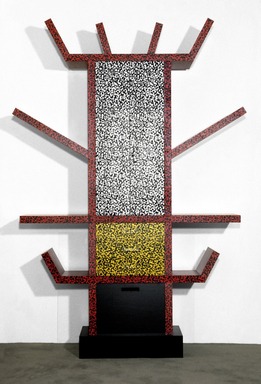 Ettore Sottsass Jr. (Italian, born Austria, 1917–2007). <em>Casablanca Sideboard</em>, designed 1981. Wood, plastic laminate, 90 1/2 x 59 x 15 3/4 in. (229.9 x 149.9 x 40 cm). Brooklyn Museum, Gift of Furniture of the 20th Century, Inc., 83.104. Creative Commons-BY (Photo: Brooklyn Museum, 83.104_colorcorrected_SL1.jpg)