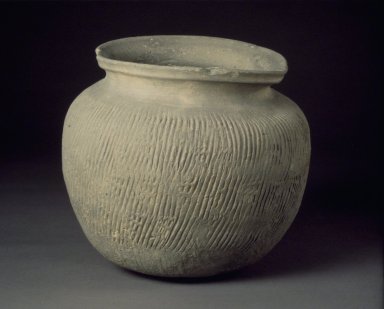  <em>Jar</em>, 5th century. Stoneware, Height: 6 1/2 in. (16.5 cm). Brooklyn Museum, Gift of Dr. and Mrs. John P. Lyden, 83.241.6. Creative Commons-BY (Photo: Brooklyn Museum, 83.241.6.jpg)