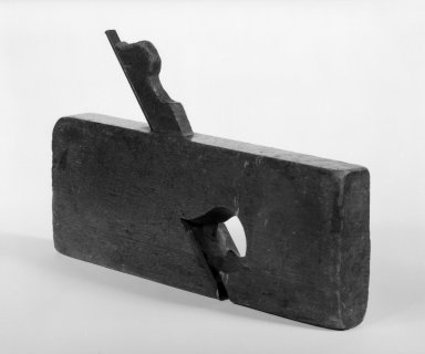 American. <em>Wood-Plane</em>, ca. 1890. Wood and steel, 5 1/2 x 9 1/2 x 1 in. (14 x 24.1 x 2.5 cm). Brooklyn Museum, Gift of Mr. and Mrs. S. Scheff, 84.123.3. Creative Commons-BY (Photo: Brooklyn Museum, 84.123.3_bw.jpg)