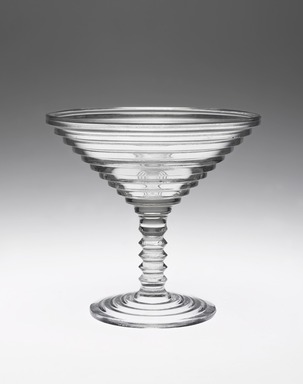 Anchor Hocking Glass Company. <em>Cocktail Glass, "Manhattan" Pattern</em>, ca. 1938–1941. Glass, 5 1/8 x 5 3/8 x 5 3/8 in. (13 x 13.7 x 13.7 cm). Brooklyn Museum, Gift of Paul F. Walter, 84.124.20. Creative Commons-BY (Photo: , 84.124.20_overall_PS9.jpg)