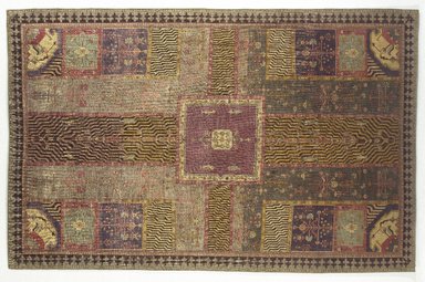  <em>Carpet with Garden Design</em>, 18th century. Wool pile on cotton foundation, symmetrical knot, 110 x 71 in. (279.4 x 180.3 cm). Brooklyn Museum, Bequest of Mrs. Joseph V. McMullan, gift of the Beaupre Charitable Trust in memory of Joseph V. McMullan, 84.140.16. Creative Commons-BY (Photo: Brooklyn Museum, 84.140.16_colorcorrected_SL1.jpg)