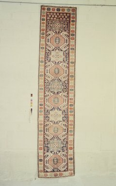  <em>Lankuran Type Runner</em>, 19th century. Wool, 162 x 36 in. (411.5 x 91.4 cm). Brooklyn Museum, Bequest of Mrs. Joseph V. McMullan, gift of the Beaupre Charitable Trust in memory of Joseph V. McMullan, 84.140.8. Creative Commons-BY (Photo: Brooklyn Museum, 84.140.8.jpg)