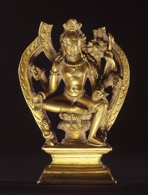  <em>Seated Lokeshvara</em>, 10th century. Bronze, 5 1/2 x 4 x 1 3/4 in. (14 x 10.2 x 4.4 cm). Brooklyn Museum, Gift of Robert  H. Ellsworth, 84.144. Creative Commons-BY (Photo: Brooklyn Museum, 84.144_SL1.jpg)