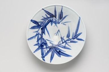 C. C. Wang (Chinese, 1907-2003). <em>Blue and White Porcelain Bowl</em>, 20th century. Porcelain with cobalt-blue underglaze decoration, 2 7/8 x 9 1/4 in. (7.3 x 23.5 cm). Brooklyn Museum, Gift of Dr. and Mrs. John P. Lyden, 84.196.9. Creative Commons-BY (Photo: Brooklyn Museum, 84.196.9_PS11.jpg)