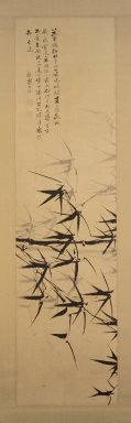  <em>Bamboo, One of Pair</em>, 19th century. Ink on silk, Image: 50 3/4 x 13 in. (128.9 x 33 cm). Brooklyn Museum, Gift of Robert S. Anderson, 84.244.14 (Photo: Brooklyn Museum, 84.244.14.jpg)