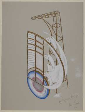 Alice Aycock (American, born 1946). <em>The Theory of Twilight</em>, 1983. Graphite and pastel on paper, 24 x 18 in. (61 x 45.7 cm). Brooklyn Museum, Carll H. de Silver Fund, 84.26.1. © artist or artist's estate (Photo: Brooklyn Museum, 84.26.1_PS20.jpg)