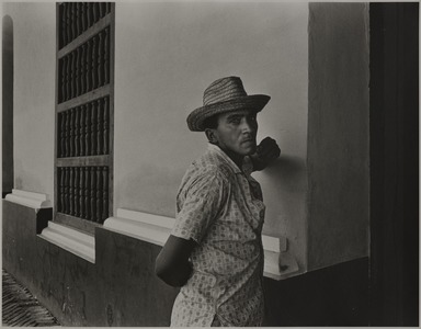 Tony Velez (American, born 1946). <em>Campesino Against Wall, Cuba, (Trinidad)</em>. Gelatin silver print Brooklyn Museum, GIft of Walter Rosenblum, 85.130.3. © artist or artist's estate (Photo: Brooklyn Museum, 85.130.3_PS11.jpg)