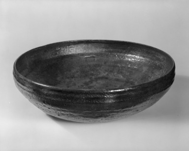 Beatrice Wood (American, 1894-1998). <em>Bowl</em>, ca. 1960. Luster glazed earthenware, 4 1/2 x 14 in.  (11.4 x 35.6 cm). Brooklyn Museum, Louis Comfort Tiffany Foundation, 85.14.1. Creative Commons-BY (Photo: Brooklyn Museum, 85.14.1_bw.jpg)