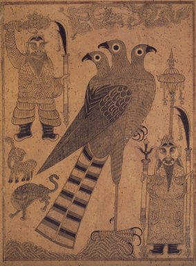 Sin Jae-hyeon (Korean). <em>Amulet</em>, late 19th century. Ink and light color on paper, 24 x 14 3/4 in. (61 x 37.5 cm). Brooklyn Museum, Purchased with funds given by an anonymous donor and Designated Purchase Fund, 85.170 (Photo: Brooklyn Museum, 85.170.jpg)