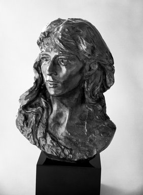 Auguste Rodin (French, 1840-1917). <em>Mignon</em>, 1870; cast 1966. Bronze, 16 1/4 x 11 7/8 x 10 1/8in. (41.3 x 30.2 x 25.7cm). Brooklyn Museum, Gift of the Iris and B. Gerald Cantor Foundation, 85.173.2. Creative Commons-BY (Photo: Brooklyn Museum, 85.173.2_bw.jpg)