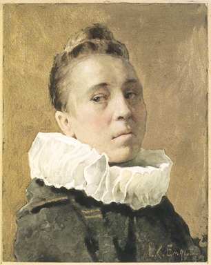 Lawrence Carmichael Earle (American, 1845-1921). <em>Model in Dutch Costume</em>. Watercolor, frame: 16 x 13 1/2 in. (40.6 x 34.3 cm). Brooklyn Museum, Purchased with funds given by Mr. and Mrs. Leonard L. Milberg, 85.234 (Photo: Brooklyn Museum, 85.234.jpg)
