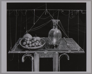 Zeke Berman (American, born 1951). <em>Untitled (Fruit, Vase)</em>, 1984. Gelatin silver print Brooklyn Museum, Gift of the artist, 85.236. © artist or artist's estate (Photo: Brooklyn Museum, 85.236_PS20.jpg)