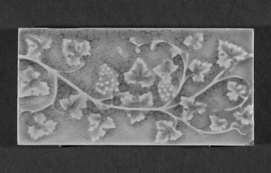 International Tile Company. <em>Tile</em>, 1882–1888. Earthenware, 1/2 x 6 x 3 in. (1.3 x 15.2 x 7.6 cm). Brooklyn Museum, Gift of Florence I. Barnes, 85.6.7. Creative Commons-BY (Photo: Brooklyn Museum, 85.6.7_bw.jpg)