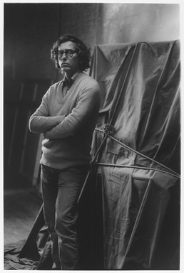 Lenore Seroka (American, born 1935). <em>Christo</em>, 1984. Gelatin silver photograph, sheet: 14 x 11 in. (35.5 x 27.8 cm). Brooklyn Museum, Gift of the artist, 85.63.5. © artist or artist's estate (Photo: Brooklyn Museum, 85.63.5_PS9.jpg)