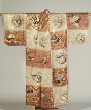  <em>No Robe</em>, 19th century. Silk brocade, 64 1/2 x 56 in. (163.8 x 142.2 cm). Brooklyn Museum, Gift of Dr. Hugo Munsterberg, 86.188.1. Creative Commons-BY (Photo: Brooklyn Museum, 86.188.1.jpg)