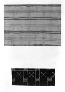  <em>Mounted Specimen of Folk Textile</em>, 17th-early 20th century. Cotton or linen, mat: 19 x 13 in. (48.3 x 33 cm). Brooklyn Museum, Gift of Dr. Hugo Munsterberg, 86.188.5. Creative Commons-BY (Photo: Brooklyn Museum, 86.188.5_bw.jpg)