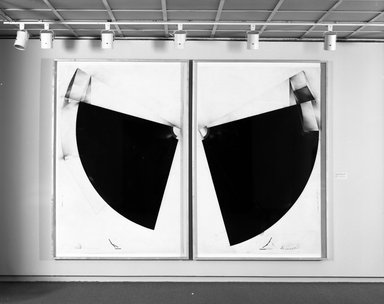 Andrew Topolski (American, 1952 - 2008). <em>A Sound Measure/de-Tonation III</em>, 1986. Carbon, pigment, transfertype, and graphite on paper, 94 1/2 x 63 1/2 in. (240 x 161.3 cm). Brooklyn Museum, Purchase gift of Mr. and Mrs. Werner H. Kramarsky, 86.223.1. © artist or artist's estate (Photo: , 86.223.1_86.223.2_bw.jpg)