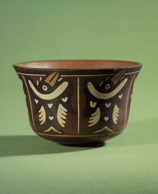 Nasca. <em>Bowl</em>, 100 B.C.E.-1 C.E. Ceramic, pigment, 3 9/16 x 5 1/2 x 5 1/2 in. (9 x 14 x 14 cm). Brooklyn Museum, Gift of the Ernest Erickson Foundation, Inc., 86.224.14. Creative Commons-BY (Photo: Brooklyn Museum, 86.224.14.jpg)