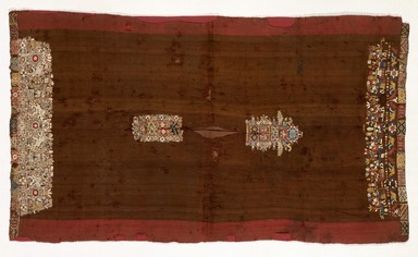  <em>Tunic (Uncu)</em>, ca. 17th century. Camelid fiber, silk, metallic thread, 26 3/4 x 31 in. (67.9 x 78.7 cm). Brooklyn Museum, Gift of the Ernest Erickson Foundation, Inc., 86.224.51. Creative Commons-BY (Photo: Brooklyn Museum, 86.224.51_SL1.jpg)