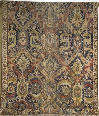  <em>Dragon Carpet</em>, 17th century. Wool pile on wool and cotton foundation, asymmetrical knot, New Dims 2005: 274 x 109 3/4 in. (696 x 278.8 cm). Brooklyn Museum, Gift of the Ernest Erickson Foundation, Inc., 86.227.115. Creative Commons-BY (Photo: Brooklyn Museum, 86.227.115_SL3.jpg)