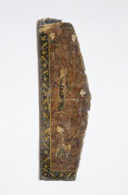  <em>Flap of a Bookbinding</em>, ca. 1540-1580. Opaque watercolors and gold under a lacquer varnish on paper and pasteboard, 10 x 4 1/4in. (25.4 x 10.8cm). Brooklyn Museum, Gift of the Ernest Erickson Foundation, Inc., 86.227.188 (Photo: Brooklyn Museum, 86.227.188_IMLS_SL2.jpg)