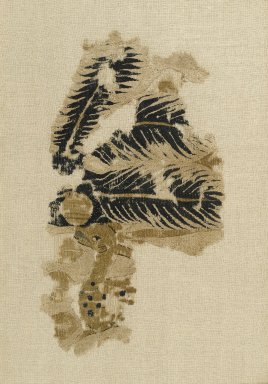  <em>Textile Fragment Depicting a Speckled Deer</em>, 868-905. Wool and linen, 14 x 8 1/2in. (35.6 x 21.6cm). Brooklyn Museum, Gift of the Ernest Erickson Foundation, Inc., 86.227.96. Creative Commons-BY (Photo: Brooklyn Museum, 86.227.96_PS1.jpg)