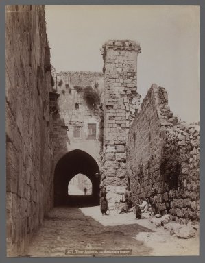  <em>View of Site in Northern Africa or Syria</em>, 19th century. Albumen silver photograph, 11 x 8 7/16 in. (28 x 21.5 cm). Brooklyn Museum, Gift of Samuel Kirschenbaum, 86.265.1 (Photo: Brooklyn Museum, 86.265.1_IMLS_PS3.jpg)