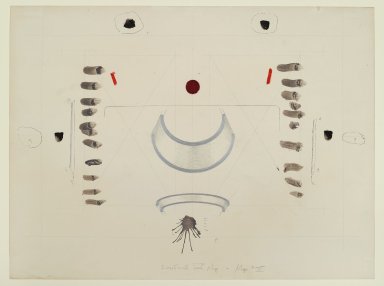 Pat Steir (American, born 1940). <em>Superficial Fear Map - Map XI</em>, 1971. Graphite, colored pencil, ink, wash, pastel, gouache, and crayon on paper, 15 x 20 in. (38.1 x 50.8 cm). Brooklyn Museum, Gift of Dr. Barry and Shea Gordon Festoff, 86.291.6. © artist or artist's estate (Photo: Brooklyn Museum, 86.291.6_PS2.jpg)
