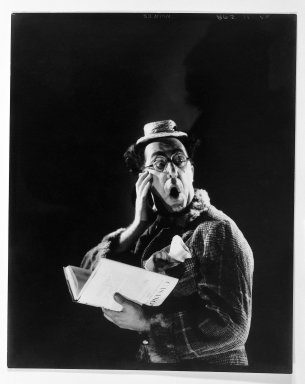 Edward Steichen (American, born Luxembourg, 1879-1973). <em>Ed Wynn as Casanova, from Vanity Fair</em>. Gelatin silver print Brooklyn Museum, Anonymous gift in memory of Thelma and Ralph Zogg, 86.306.3 (Photo: Brooklyn Museum, 86.306.3_bw.jpg)