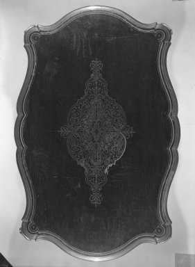 Leon Marcotte (1824–1887). <em>Table</em>, ca. 1865. Ebonized woods, brass, gilded metal, 30 1/2 x 57 1/2 x 37 1/2 in. (77.5 x 146.1 x 95.3 cm). Brooklyn Museum, Gift of The Roebling Society, 86.4. Creative Commons-BY (Photo: Brooklyn Museum, 86.4_top_bw_IMLS.jpg)