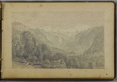 William Trost Richards (American, 1833–1905). <em>Sketchbook</em>, 1867. Bound sketchbook with drawings in graphite on beige, moderately thick, smooth textured wove paper, Closed: 3 5/8 x 5 1/4 in. (9.2 x 13.3 cm). Brooklyn Museum, Gift of Edith Ballinger Price, 86.53.5 (Photo: Brooklyn Museum, 86.53.5_PS2.jpg)